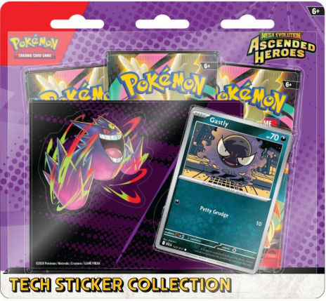 Pokemon Mega Evolution: Ascended Heroes Deck Gastly Tech Sticker Collection (JPN)