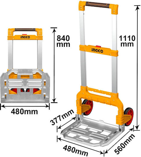 Ingco Transport-Wagen Folding for Load Weight up to 130kg