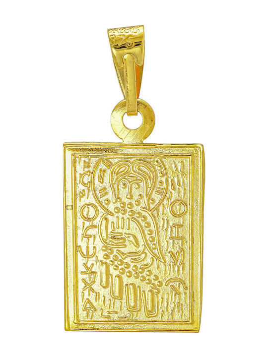 Kiriakos Gofas Pendant Kids Talisman Konstantinato made of Gold 9K KN588
