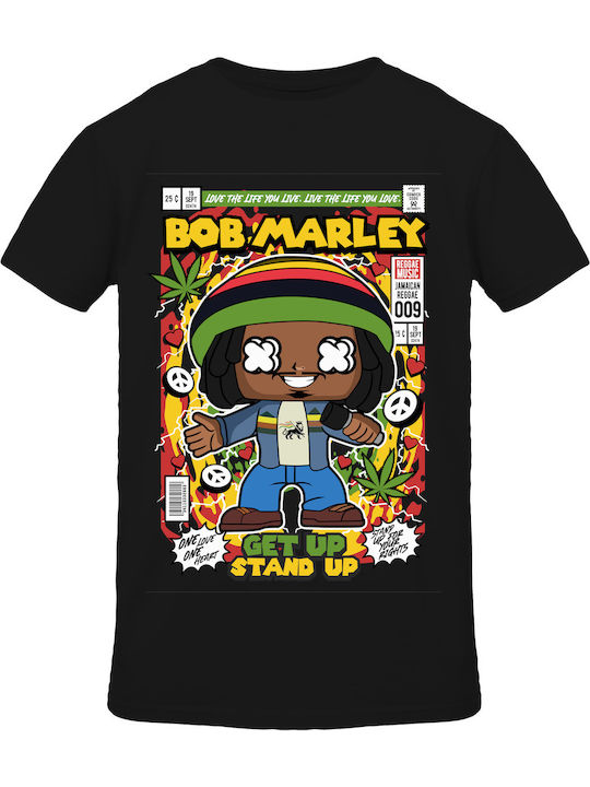 Bob Marley T-shirt Black Cotton