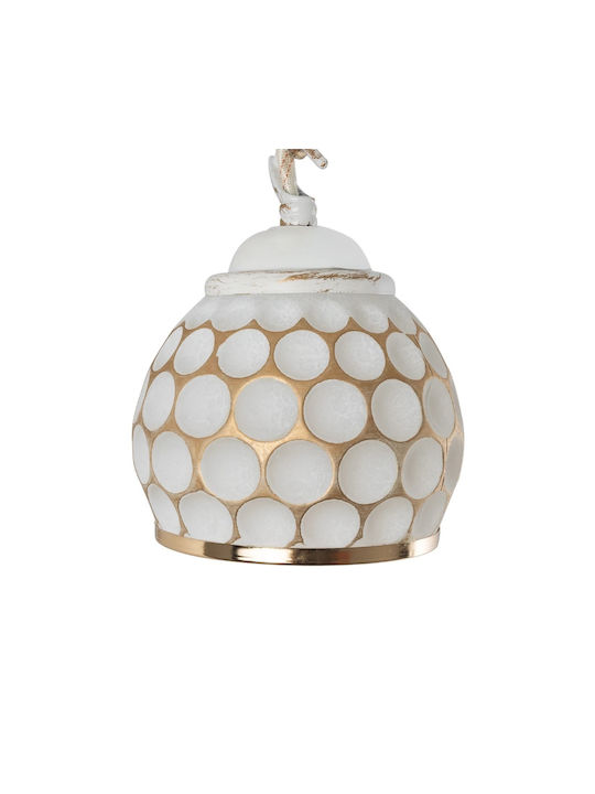 GloboStar Mermaid Industrial Wall Lamp with E27 Bulb Base Gold 12x27cm