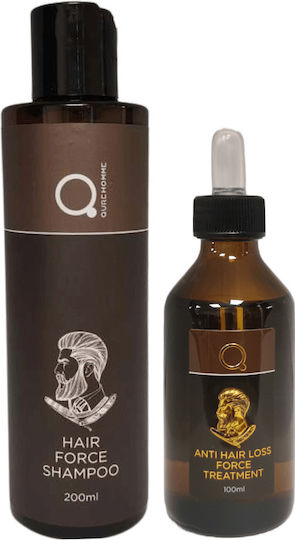Qure Anti Hair Loss Force Treatment Σετ Θεραπείας Μαλλιών κατά της Τριχόπτωσης με Σαμπουάν & Λοσιόν 2τμχ