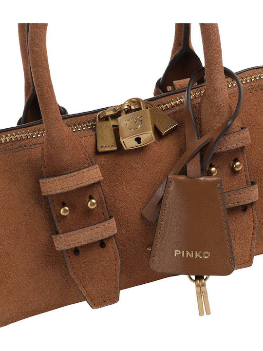 Leather Women's Bag Shoulder Tabac Brown