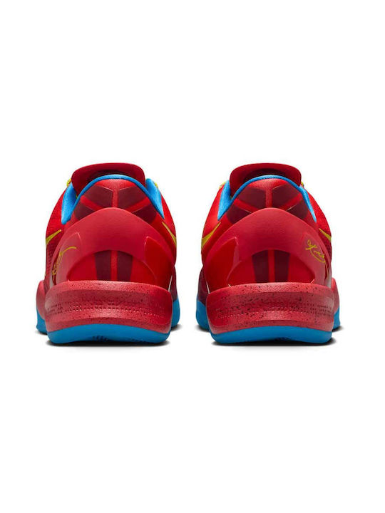 Kobe 8 Protro Year of the Horse Niedrige Basketballschuhe Light Crimson / Vivid Blau / Bright Citron