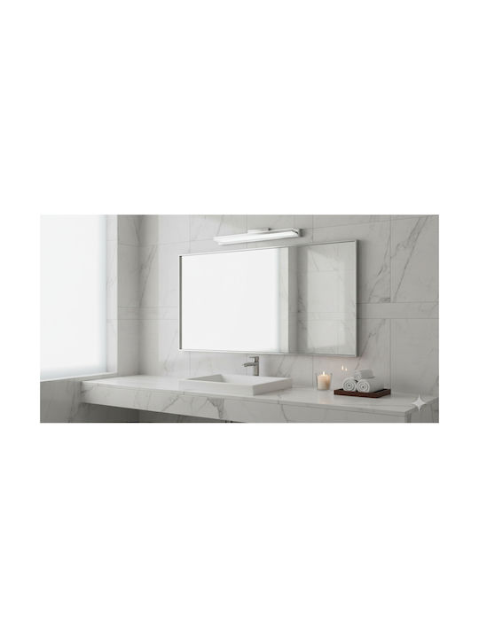 Spot Light Modern Lamp Wall with Integrated LED and Natural White Light Silver 42x4.5cm