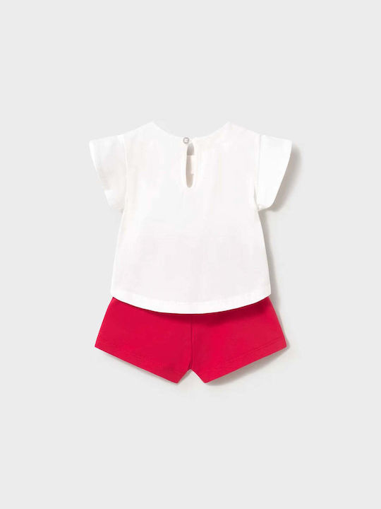 Kids' Set with Shorts Summer 4pcs Red
