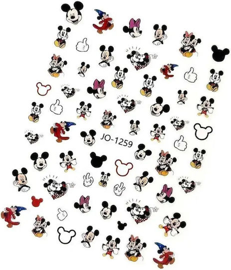 Joyful Nail Stickers Mickey & Minnie Decorative Nail Stickers Jo-1259