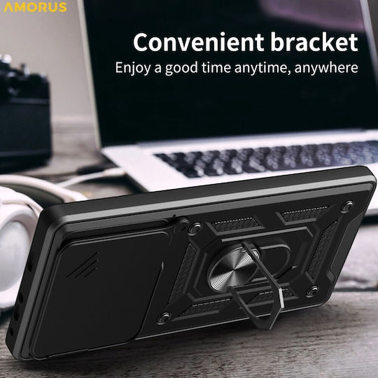 Amorus Back Cover Πλαστικό Μαύρο (Oppo Find X9 5G)