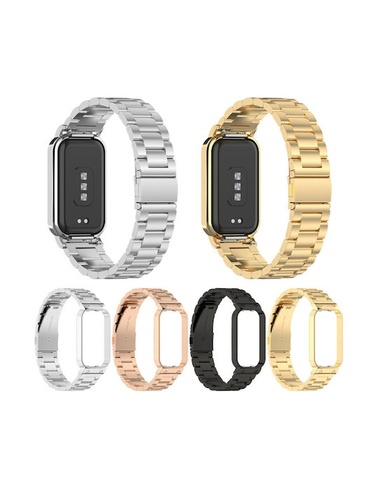 Xiaomi Smart Band 8 Active Λουράκι Ανοξείδωτο Ατσάλι Silver