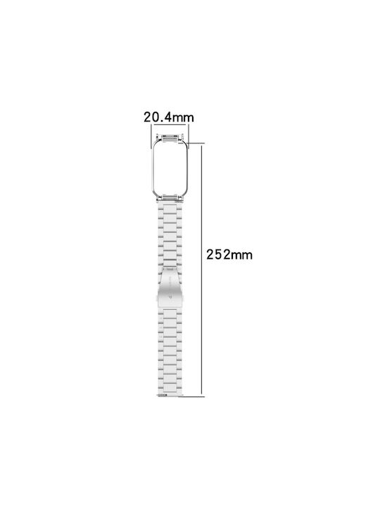 Xiaomi Smart Band 8 Active Strap Stainless Steel Silver