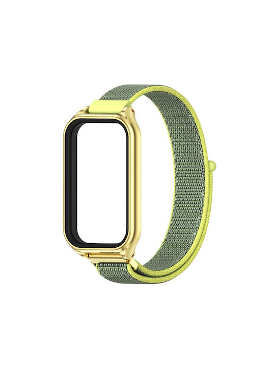 Xiaomi Smart Band 8 Active Mijobs Каишка Найлон Сиво Зелено