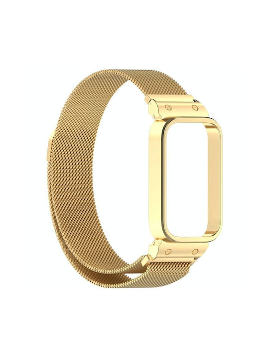 Xiaomi Smart Band 8 Active Xdfind Curea Oțel Inoxidabil Aurie