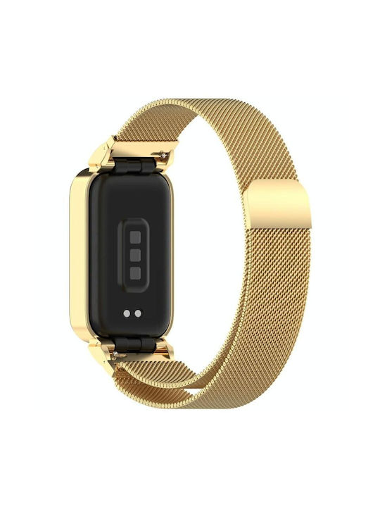 Xiaomi Smart Band 8 Active Xdfind Curea Oțel Inoxidabil Aurie