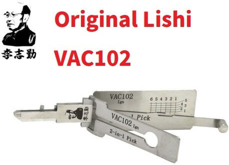 Lishi Auto Tool Decoder Vac102 V3 – 2-în-1 Pick Decoder Aprindere Uși Portbagaj – Compatibil Renault Clio Kangoo Laguna Twingo Dacia Logan Sandero Duster