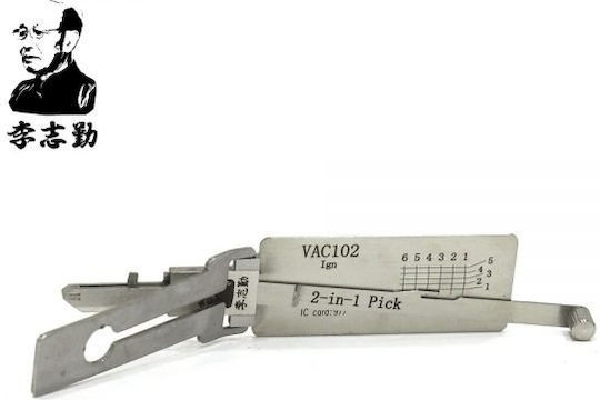 Lishi Auto Tool Decoder Vac102 V3 – 2-în-1 Pick Decoder Aprindere Uși Portbagaj – Compatibil Renault Clio Kangoo Laguna Twingo Dacia Logan Sandero Duster