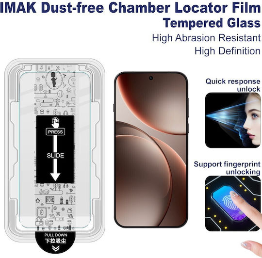 Oppo Find X9 Pro 5g Imak H Series Easy Install Tempered Glass Transparent