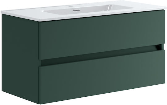 Bază De Baie Cosmos 100cm Suspendată Verde Pădure Piccadilly