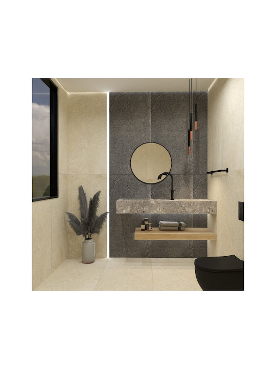 Bronze Art Schiene Badezimmer Einzel Wandmontage Schrauben ​60x60cm Schwarz