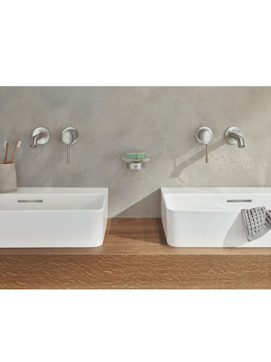 Grohe Αναμεικτική Μπαταρία Νιπτήρα Ψηλή Ασημί