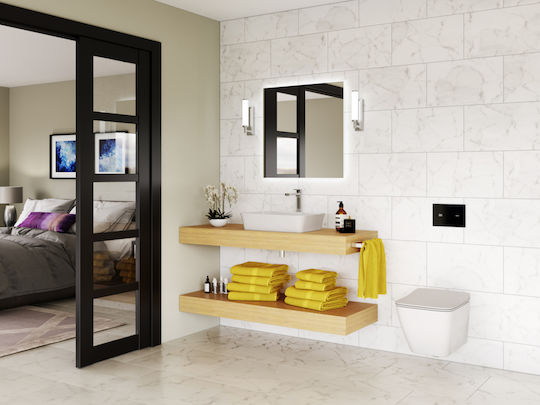 Ideal Standard Oglindă de Baie Pătrată Lumini LED 70x70cm
