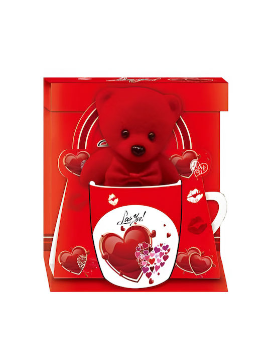 Bear Mug Ceramic Red