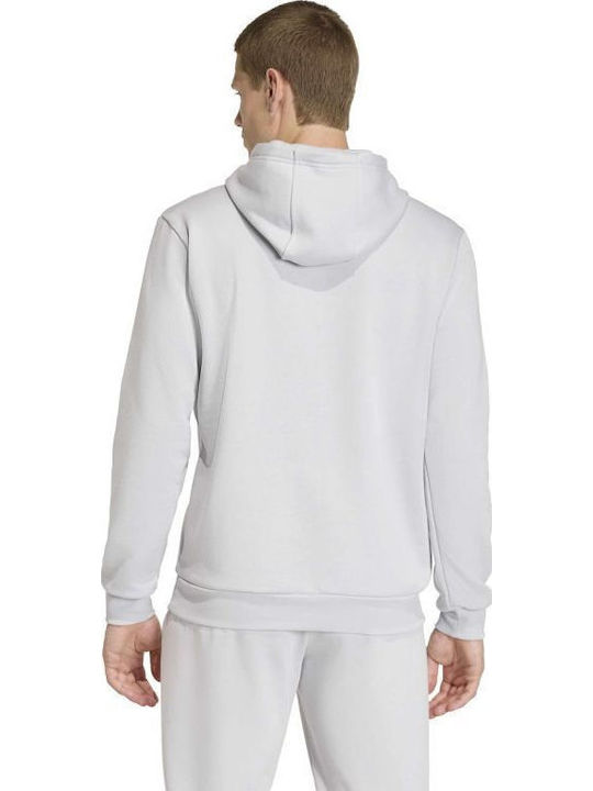 adidas Entrada Φούτερ Γκρι με Κουκούλα