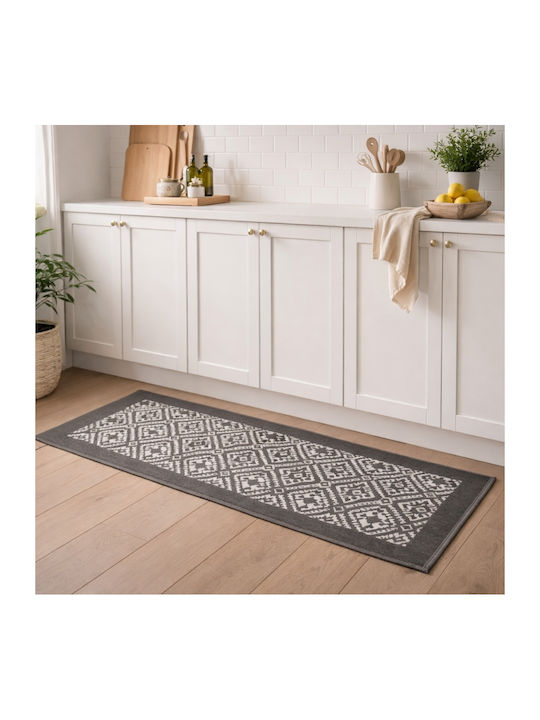 My Home Luxury Ορθογώνιο Χαλάκι Κουζίνας 50x80cm BZTH-0480 Γκρι