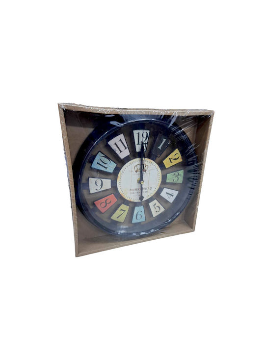 Wanduhr Kunststoff Weiß Ø26cm
