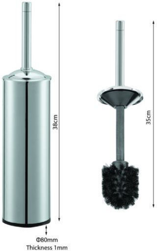 Bronze Art Metallic Toilet Brush