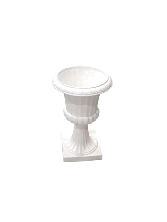 Paper Pack Διακοσμητικό Βάζο Πλαστικό Λευκό 25xΥ42cm