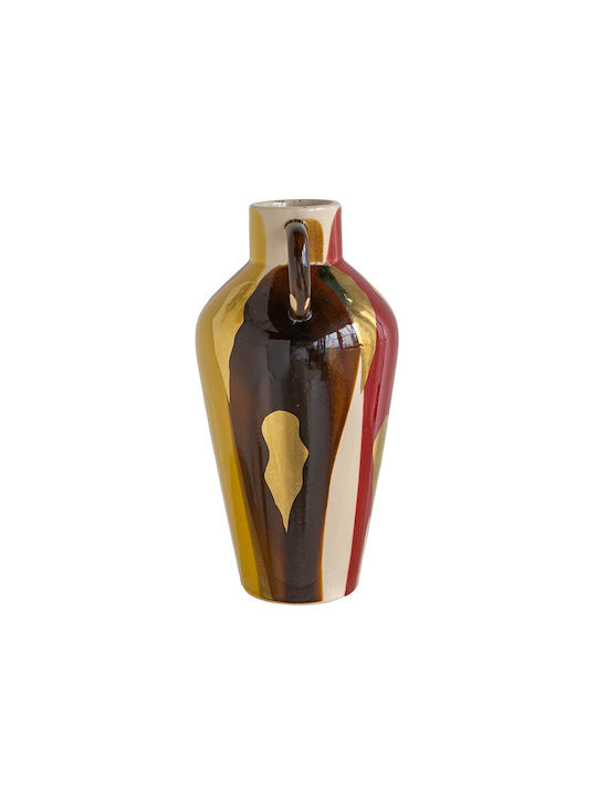 Artekko Ekko Dekorative Keramikvase Mehrfarbig 18,7x16,3x31,5 cm