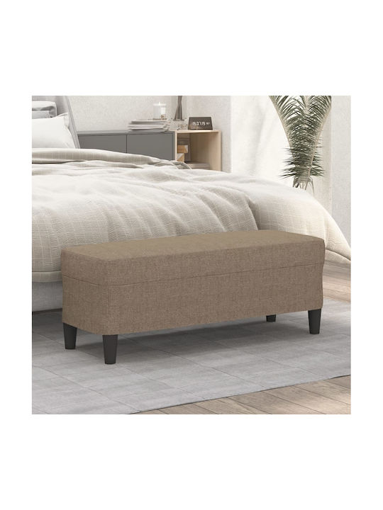 Fabric Upholstered Burgundy Bench Stool 70x35x41cm
