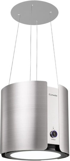 Elmark Απορροφητήρας Νησίδα 45cm Γκρι με Wi-Fi