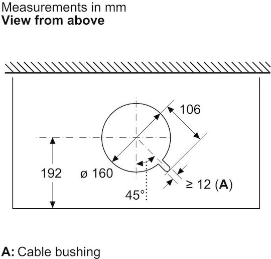 Bosch Mecanism de Absorbție 90cm Negru