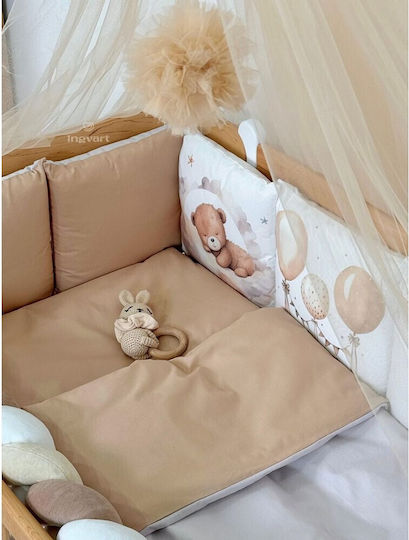 IngVart Baby Bettwäsche-Set Für Krippe Weiß 7 Stück SETBALZOA-60