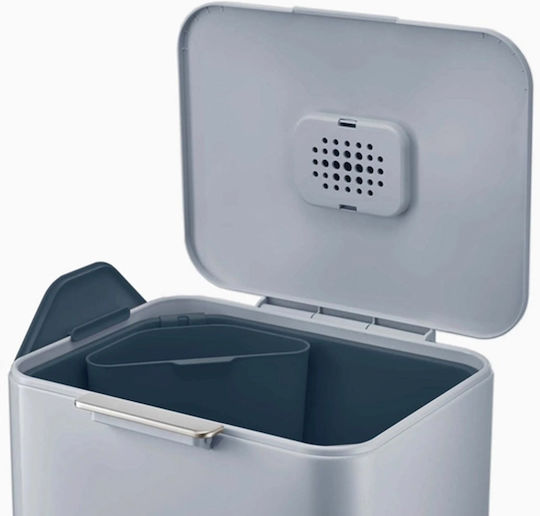 Joseph Joseph Coș de Reciclare Plastic Albastru 63lt 1buc