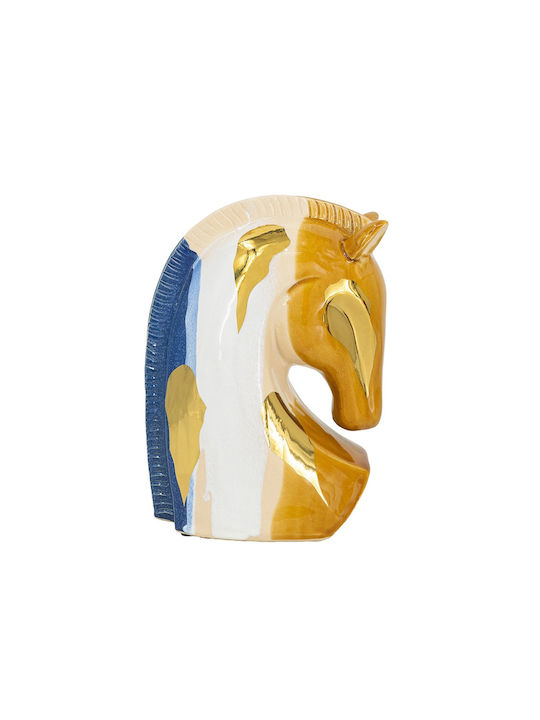 Artekko Ekko Decorative Ceramic Horse Multicolored 18.2x10.3x27 Cm