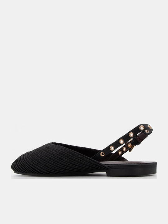 Synthetic Leather Peep Toe Black Low Heels