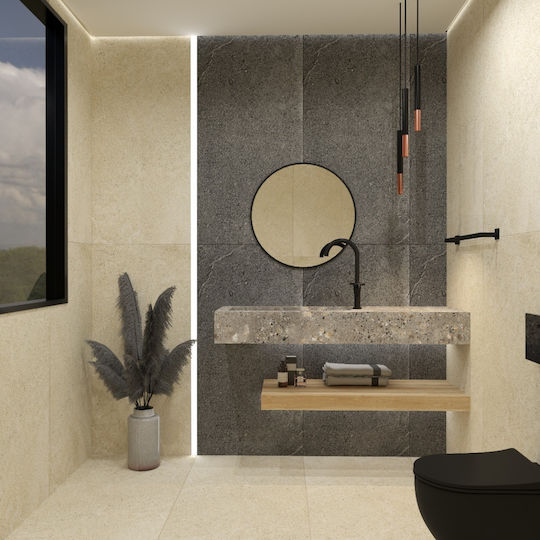 Bronze Art Кръгло Банско Огледало 60x60см Бронз