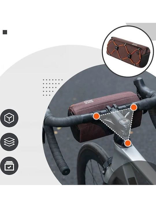 Rockbros 30110054003 Bicycle Frame Bag Brown
