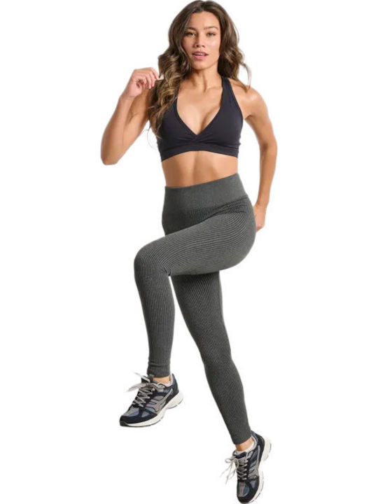 Women's Legging High Waisted Fleece Lining Gray
