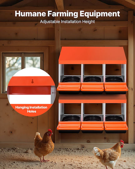 Vevor Metallic Livestock Habitat for Birds 79.6x52.5x47.5cm