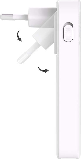 Force Power Външна Батерия 10000mAh 65W с USB-A Изходен Порт и 2 USB-C Изходни Порта Power Delivery Бяла