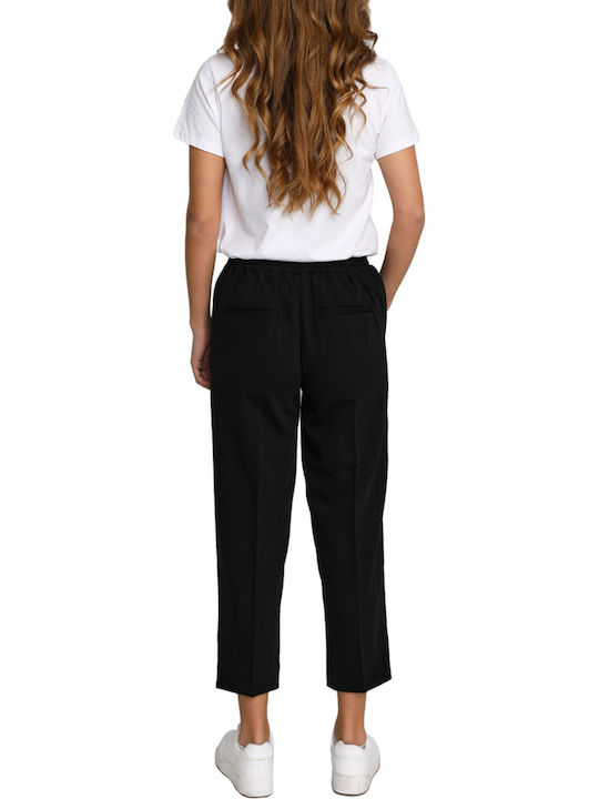 Kaffe Women's Fabric Trousers Relaxed Fit Black.