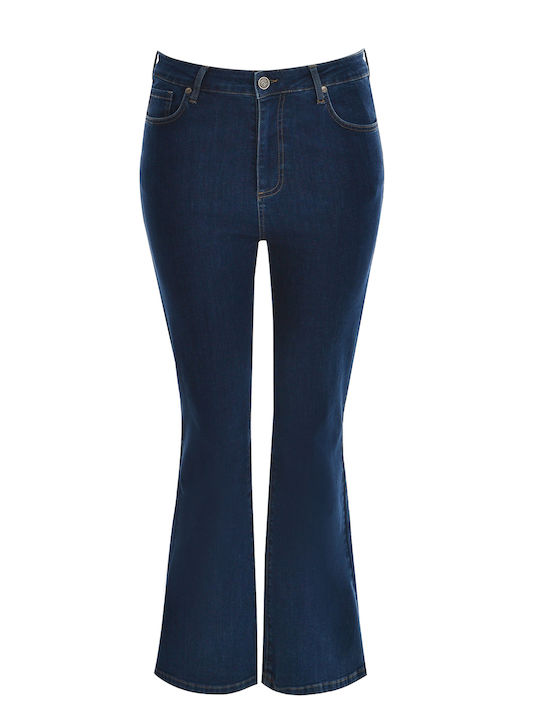 Γυναικείο Jean Παντελόνι Καμπάνα σε Bootcut Εφαρμογή Τζιν Μπλε
