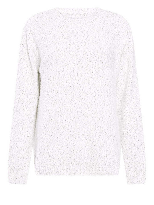 Celestino Women's Melange Sweater Loose Fit Light Brown