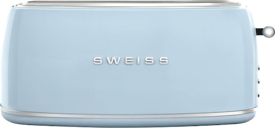 Sweiss Toaster 2 Schlitze 1500W Blau
