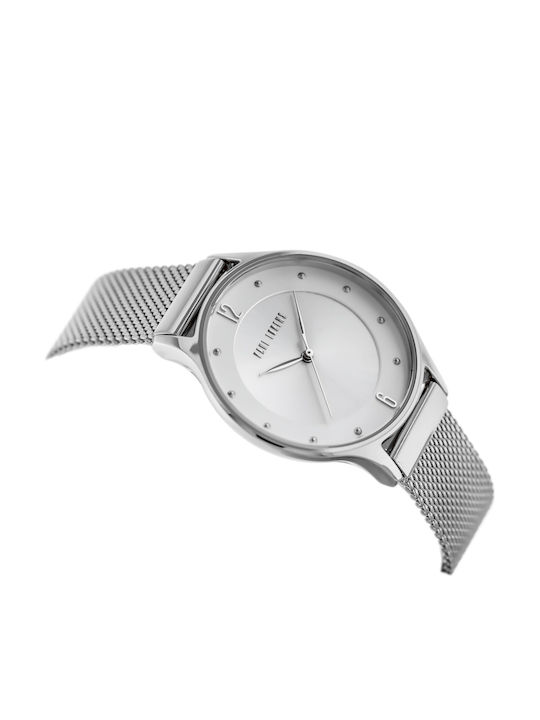 Paul Lorens Damen Uhr mit Silber Metallarmband