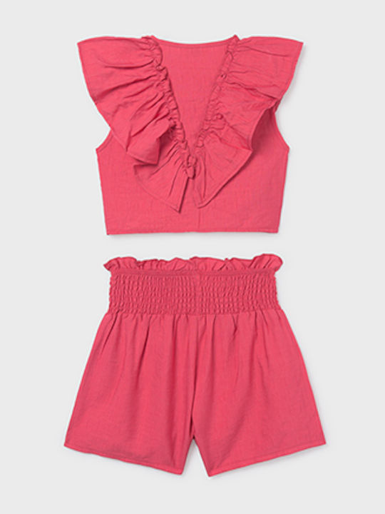 Kids' Set with Shorts Summer 2pcs Coral