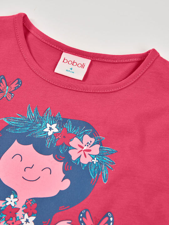 Παιδικό T-shirt Magenta